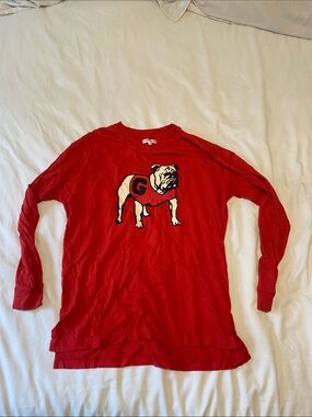 University of Georgia long sleeve red t-shirt